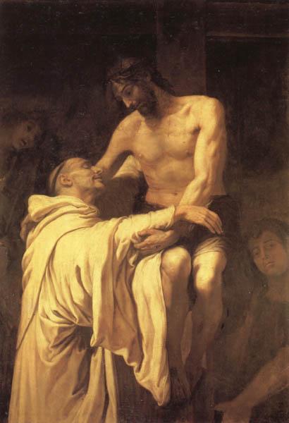 RIBALTA, Francisco Christ Embracing St.Bernard oil painting picture
